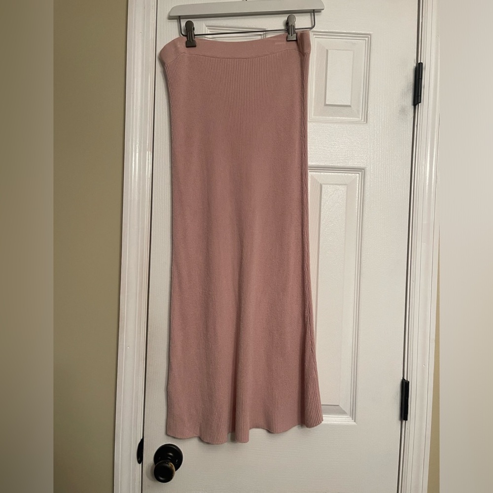 Zara maxi pink bodycon skirt Retail $98.00 Anthropologie medium - Picture 3 of 4